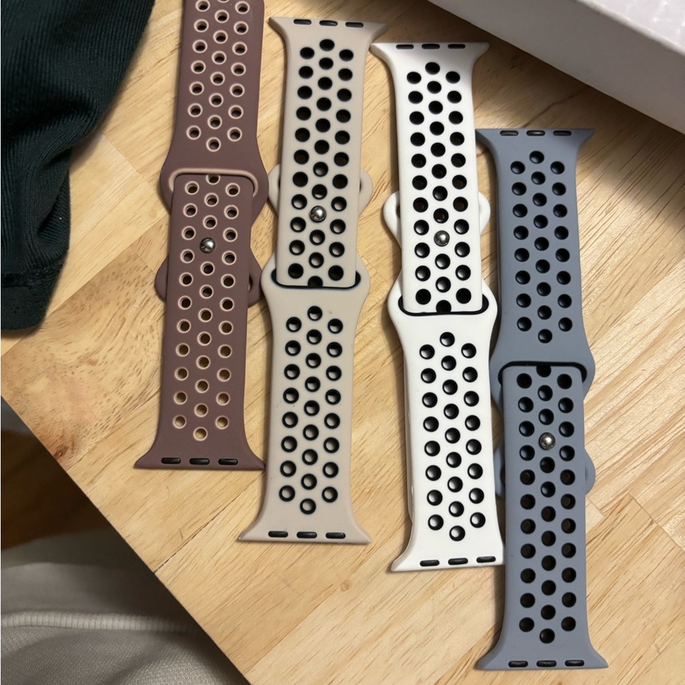 Set of Four Sport Watch Bands. Apple 42 mm size small